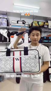 [ Mẫu mới 🔥] Túi Vuông Yonex Túi vợt cầu lông yonex 006U Trắng kem mẫu mới 2024