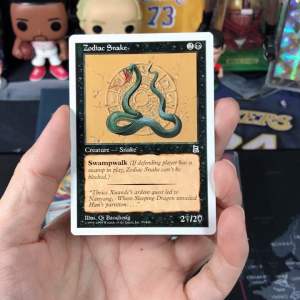 ZODIAC SNAKE 🇺🇸 การ์ดสะสม การ์ดเกม เมจิกเดอะแกเธอริ่ง 🇺🇸 Magic The Gathering Card 🇺🇸 ของแท้ 100% 🃏 Portal Three Kingdoms 🃏MTG สามก๊ก 🇺🇸 Creature Vintage 🇺🇸 สวยมาก NM