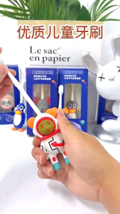 Cartoon design kid children toothbrush kawaii brush head teeth protection teeth cleaning