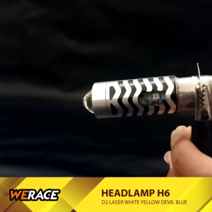 Lampu Utama LED Laser Gun Motor AC DC Lasergun H4 H6 CSP D2 D2S D2A D3 Vinyx Mobil Hi Lo 2 Warna Bebek Matik Matic