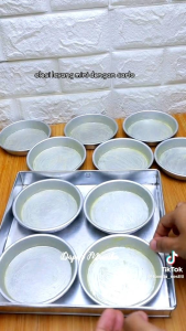 TERMURAH Loyang Bolu Lipat Mini Murah 12pcs UKURAN 7cm 8cm 10cm