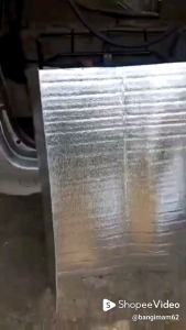 Aluminium Foil Foam / Peredam Panas Atap Eceran Ukuran 60cm x 1m