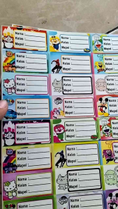 STIKER MAPEL | STIKER MATA PELAJARAN | LABEL BUKU PELAJARAN | STIKER CROMO