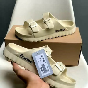 Sandal Fladeo Sandal Slop Ban 2 Fladeo Pria-Wanita Sandal Full Karet Wanita
