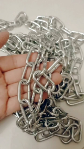 Dây xích sắt mạ kẽm [ Ø 4mm ] - Mắt xích 32x17mm - Giá/1 mét/250g - Xích Trang Trí Làm Hàng Rào/Móc Buộc