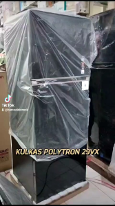 POLYTRON Kulkas Belleza Jumbo 2 Pintu [260 L] PRW-29VX Inverter