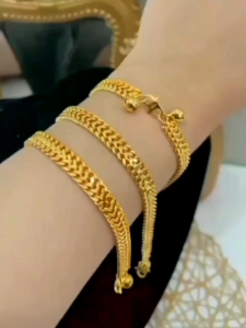 Gelang cantik motif kepang gelang wanita trendy