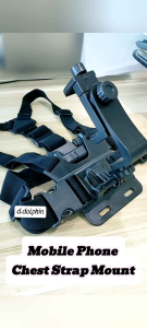 Adjustable Motorcycle Mobile Phone Chest Mount Harness Strap Holder for Smartphone Video Outdoor Shoot Sport