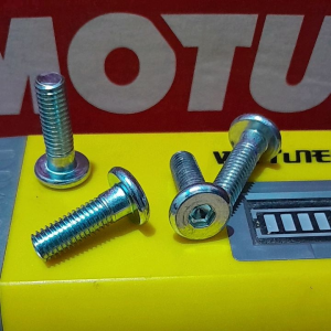 BAUT PIRINGAN REM CAKRAM DEPAN MIO VEGA R M8X25 POLOS GALVANIS / HARGA 1PCS