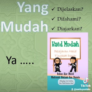 Buku Haid / Haid Mudah Pelajaran Haid Tingkat Dasar. Dilengkapi soal latihan dan table catatan haid