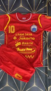 Baju bola PERSIJA JAKARTA untuk anak usia 5 sampai 12 tahun bisa sablon nama