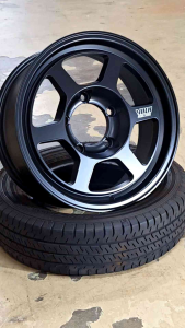 SG STOCK Volk Racing TE37X Style Alloy Rim Rims Wheel Toyo Suzuki Jimny Rays Matt Black 16x6.5JJ et0