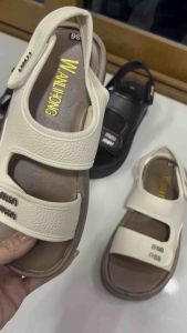 Dép quai hậu chất da sần chữ Min mẫu mới 2025