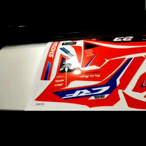 AMANAH DECALS STIKER MOTOR CRF 150L DESAIN WARNA MERAH KOMBINASI TERBARU FREE CUSTOM