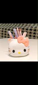 Kittie Meow Pen Brush Holder Desktop Organizer Student