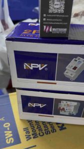 NPV ตัวเมนเบรกเกอร์กันดูด 2P 50A และ 63A ตัวเล็ก และ ตัวใหญ่  (10kA) ไม่มีกล่องคอนซูเมอร์ RCBO