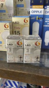 GATA หลอดไฟ LED 3W ทรงกลม หลอดปิงปอง หลอดไฟแอลอีดี ขั้ว E27 รุ่นคลาสสิค