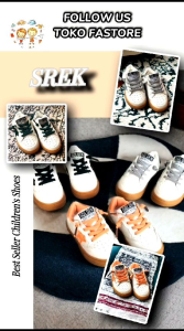 Sepatu Srek Sport Sneakers Kids Shoes Non LED Sepatu Anak Size 26-30 Usia 3-5 Tahun