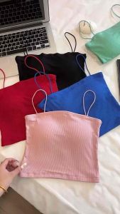 Trendy Ribbed Cami Tops -Soft Stretchy Fabric 4 Color Options