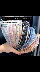 Bando Simpul Korea Motif Etnik Untuk Wanita