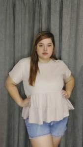 PLUS SIZE WAFFLE KNIT SUMMER BLOUSE: BREATHABLE THIN FABRIC WOMEN'S WEAR ONE SIZE ONLY 2XL TO 4XL