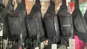 #Yatehu #กระเป๋าคาดเอว ผ้าดำชามัว กันน้ำ ขนาด9นิ้ว มี5ช่องซิปรวมซิปในกระเป๋า