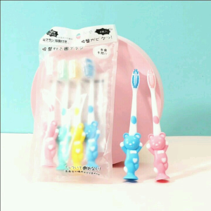 SIKAT GIGI ANAK KARAKTER BERUANG dan KELINCI ISI 4pcs/pack