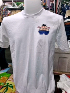 เสื้อยืดคอตตอน justinแท้