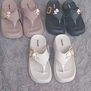 SANDAL JEPIT WANITA ELEGAN KEKINIAN // SANDAL JEPIT TINGGI WEDGES EMPUK ANTI SLIP TIDAK LICIN TERBARU