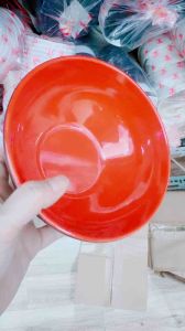 Tô xoắn màu đỏ đen bằng nhựa melamine 2 lớp nhiều size- Tô xoắn đỏ đen Fataco cao cấp