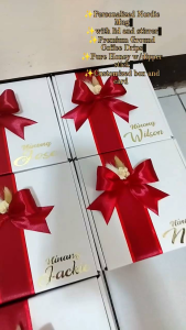 Personalized Nordic Mug with Honey and Coffee drips Gift Souvenir Set