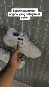 Sepatu Badminton Movi Putih Silver | Sepatu Badminton Dewasa 39-43