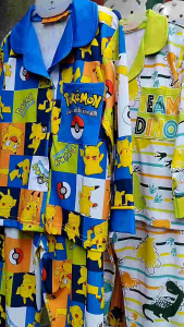 12-45kg A316 Bộ pijama bé trai tay dài quần dài thun lạnh in họa tiết hoạt hình đẹp