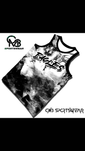 Eagles Full Sublimation Jersey Black White