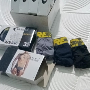 3 Pcs Remuro Aktive Celana dalam Pria Cd Sempak Cowok Remaja Dewasa Karet Boxer Kemasan Kotak