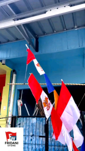 Bendera Umbul Umbul Garuda Gergaji Panjang 27 Meter
