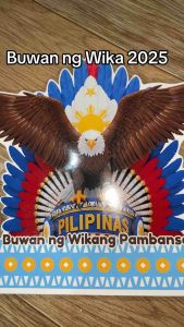 Buwan ng Wika Headdress Laminated with adjustable tie