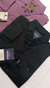 Kemeja Anak Desain Casual: Baju Anak Laki-Laki & Kemeja Panjang Anak Burgundi