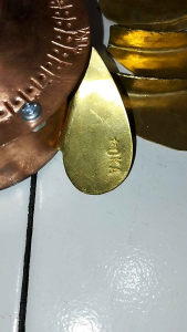 Daun kipas sayap blower tungku twister bahan kuningan