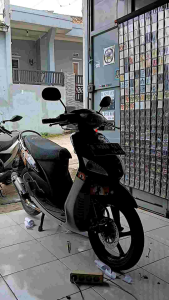 striping variasi mio sporty samurai arai