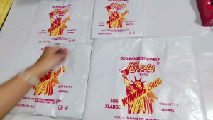 Biodegradable White Plastic Sando Bag Standard Thickness 100pcs/Pack 8x14in 10x18in 12x20in 14x24in