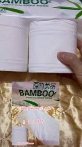 ขายส่ง 10 แพ็ค/หิ้ว 100 ม้วน กระดาษทิชชู่ม้วนไร้แกน 5 ชั้น ไผ่เขียว Bamboo หนาเหนียวนุ่ม คุ้มค่า ฉีกดึงง่าย