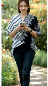 croptop kotak batik croptop modern