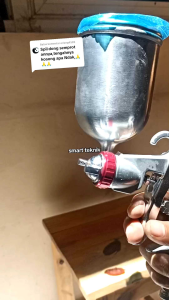 Spray gun K710 G 14 LUBANG NOZZLE semprotan cat mode embun 400ml spray gun angin F75 KAPUSI JAPAN ORIGINAL