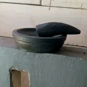 Cobek Coet Batu Ukuran 18 cm Gratis Ulekan Muthu