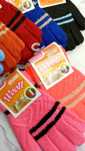 Sarung Tangan Anak Perempuan Usia 4-10 Tahun: Pilihan Warna & Bahan Wol Rajut Tebal