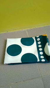 Sprei Katun Motif Polkadot Hijau 90x200 120x200 160x200 180x200 200x200