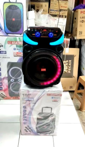 ASATRON BAYERN (8873UKM) 15INCH RMS 40W SPEAKER MEETING PORTABLE BLUETOOTH INCLUDE 2PCS MIC WIRELESS 100%ORIGINAL