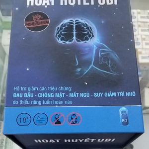 Hoạt Huyết Dưỡng não UBI tăng cường tuần hoàn máu não giảm các triệu chứng ĐAU ĐẦU -CHÓNG MẶT -MẤT NGỦ - SUY GIẢM TRÍ NHỚ