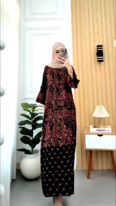 Paket Usaha 2 - 3 Daster Maura Jumbo Bahan Santung Super Busui Friendly